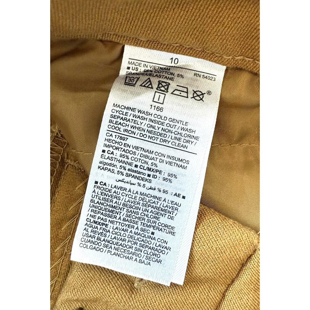 Old Navy Womens Size 10 Pixie Ankle Mid-Rise Stretch Pants Brown - Picture 6 of 9